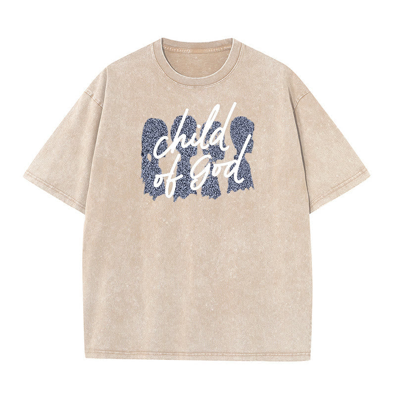 Christianartworkshop Child of God Unisex Washed T-Shirt