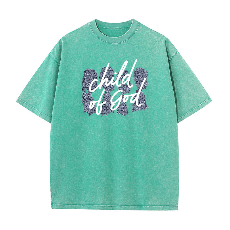 Christianartworkshop Child of God Unisex Washed T-Shirt