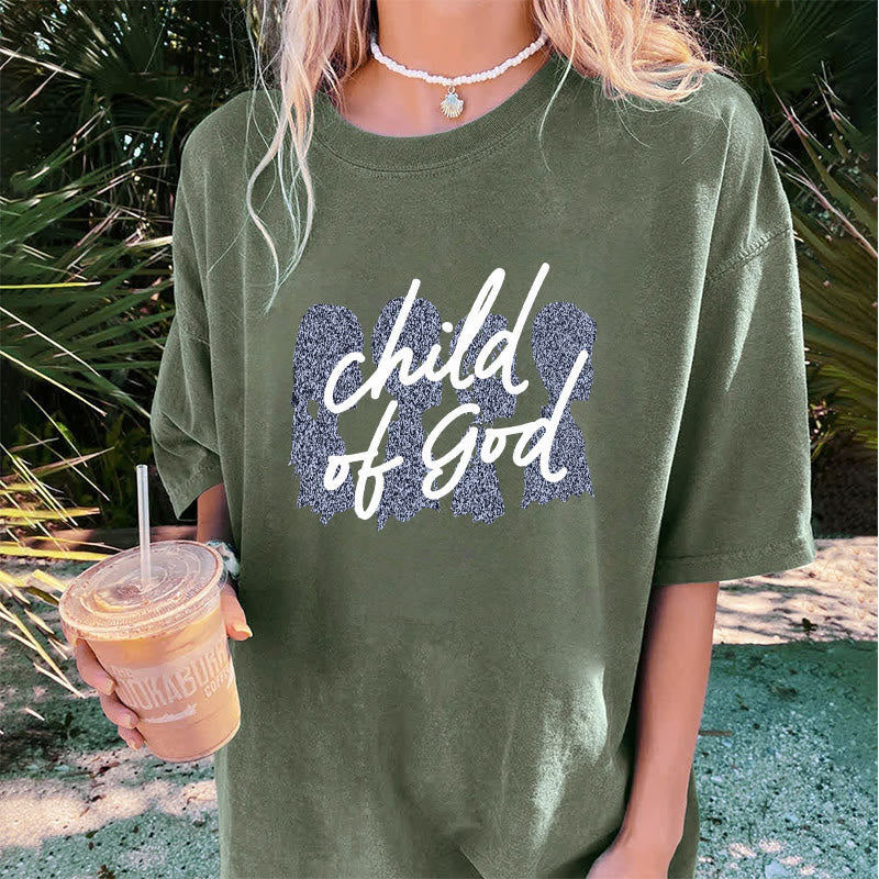 Christianartworkshop Child of God Unisex Washed T-Shirt