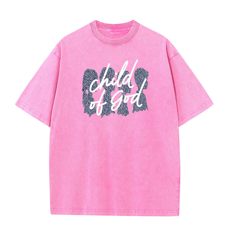 Christianartworkshop Child of God Unisex Washed T-Shirt