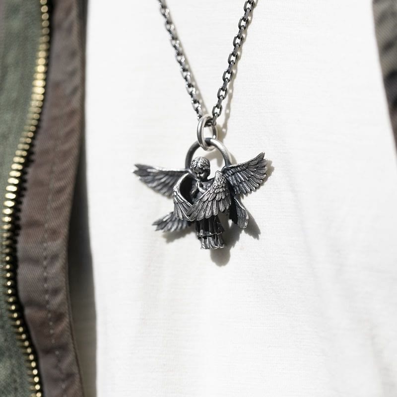 Christiandiscipleshop Praying Angel Wing Pendant Good Luck Necklace