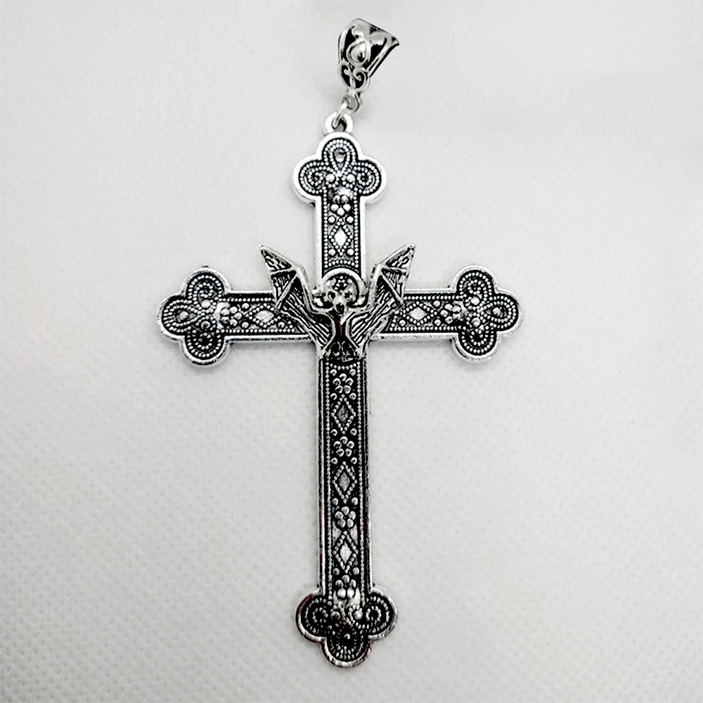 Christiandiscipleshop Retro Religious Christian Faith Cross Bat Necklace