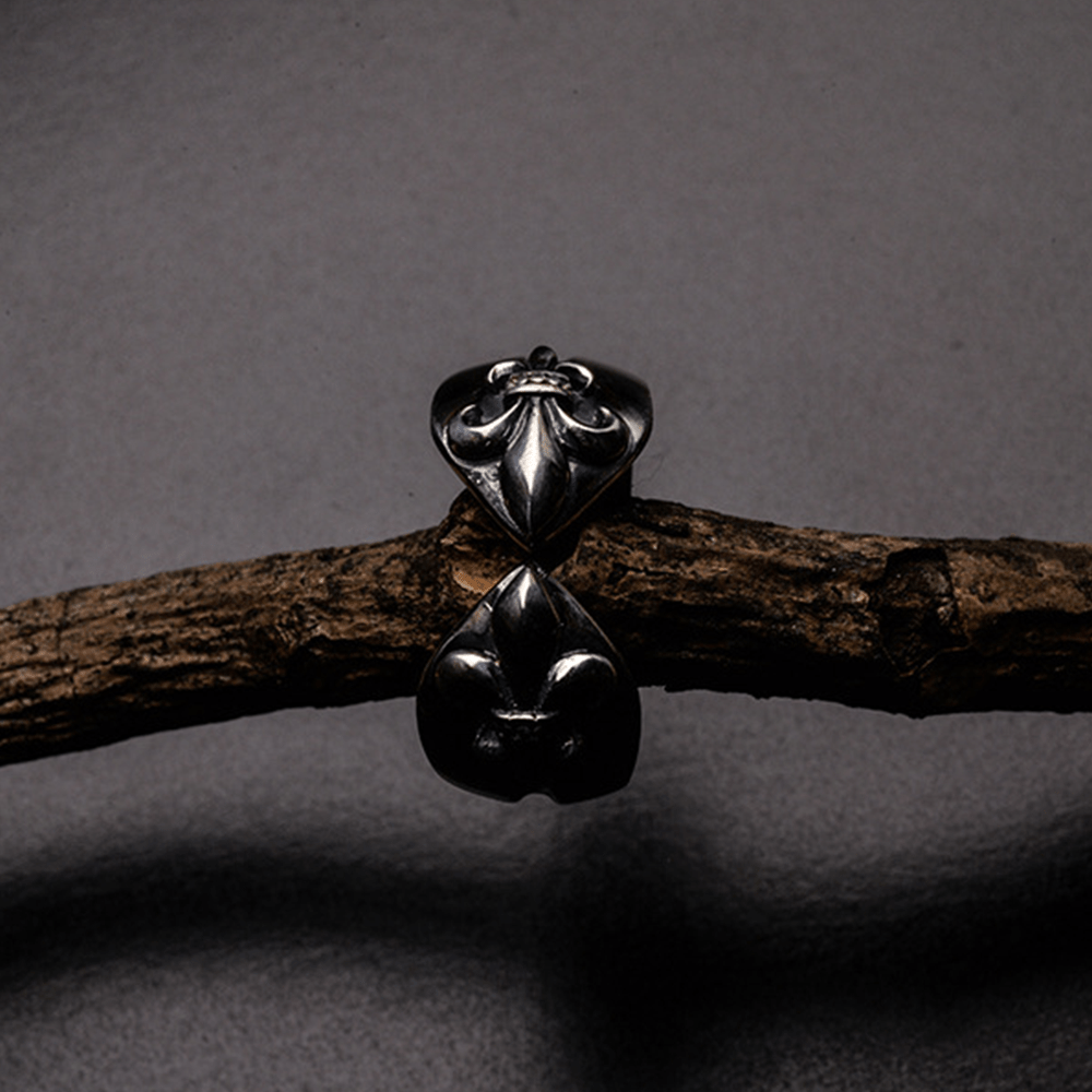christiandiscipleshop Medieval Retro Cross Iris Adjustable Ring