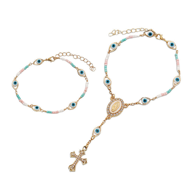 Our Lady of the Cross Bracelet/Car Rosary for Rearview Mirror