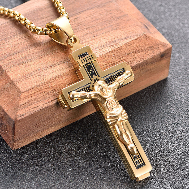 Christiandiscipleshop Crafted Jesus Christiandiscipleshop Crucifix Titanium Necklace