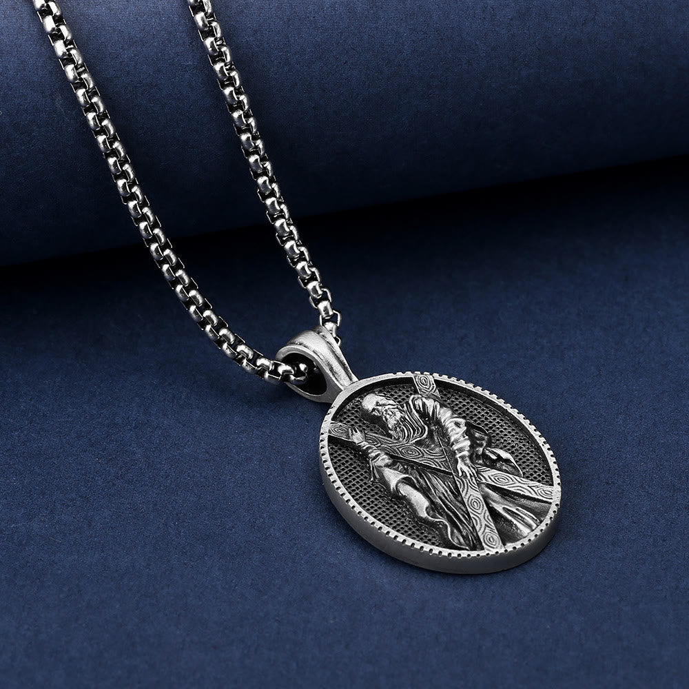 christiandiscipleshopthe St. Andrew Retro Christian Necklace