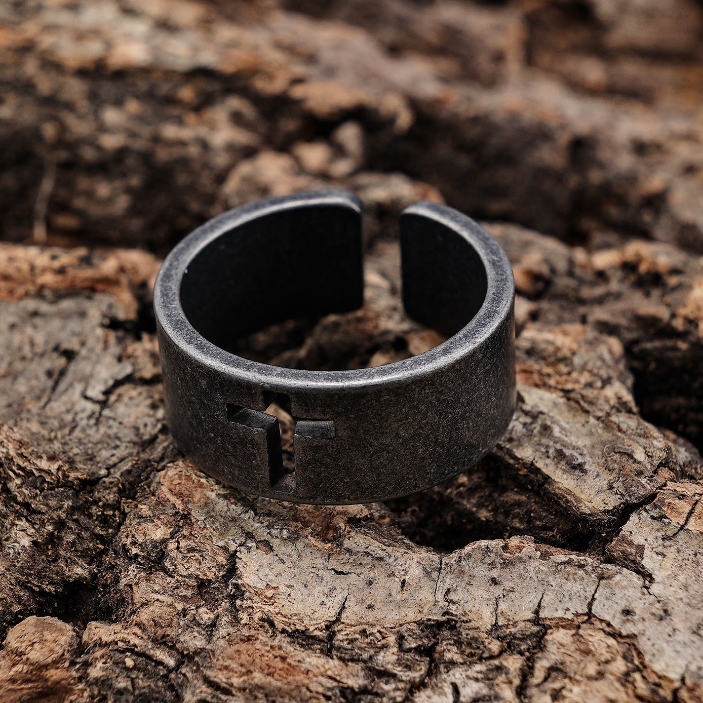 christiandiscipleshop Stainless Steel Antique Punk christiandiscipleshop Cross Ring