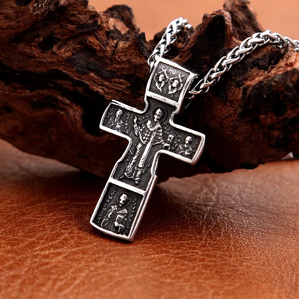 Christiandiscipleshop St Benedict Cross Jesus Orthodox Crucifix Pendant Necklace