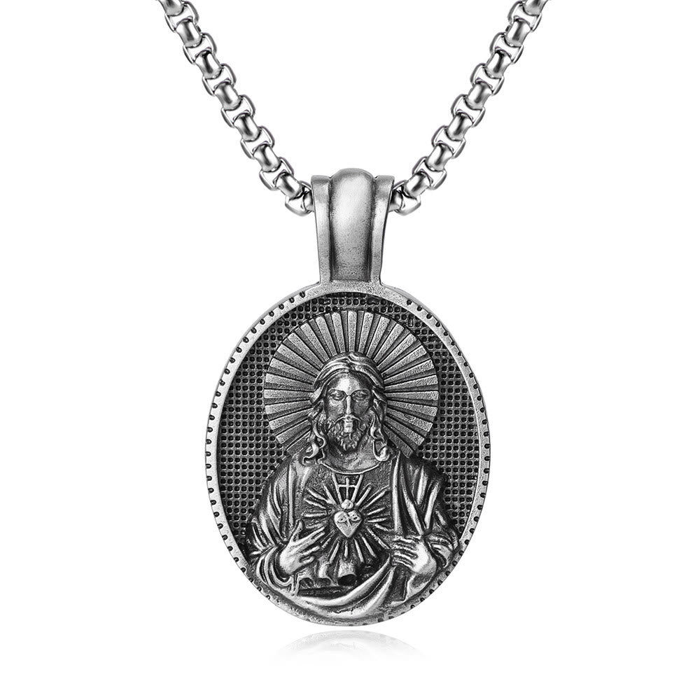 christiandiscipleshopthe Jesus Sacred Heart Christ Necklace
