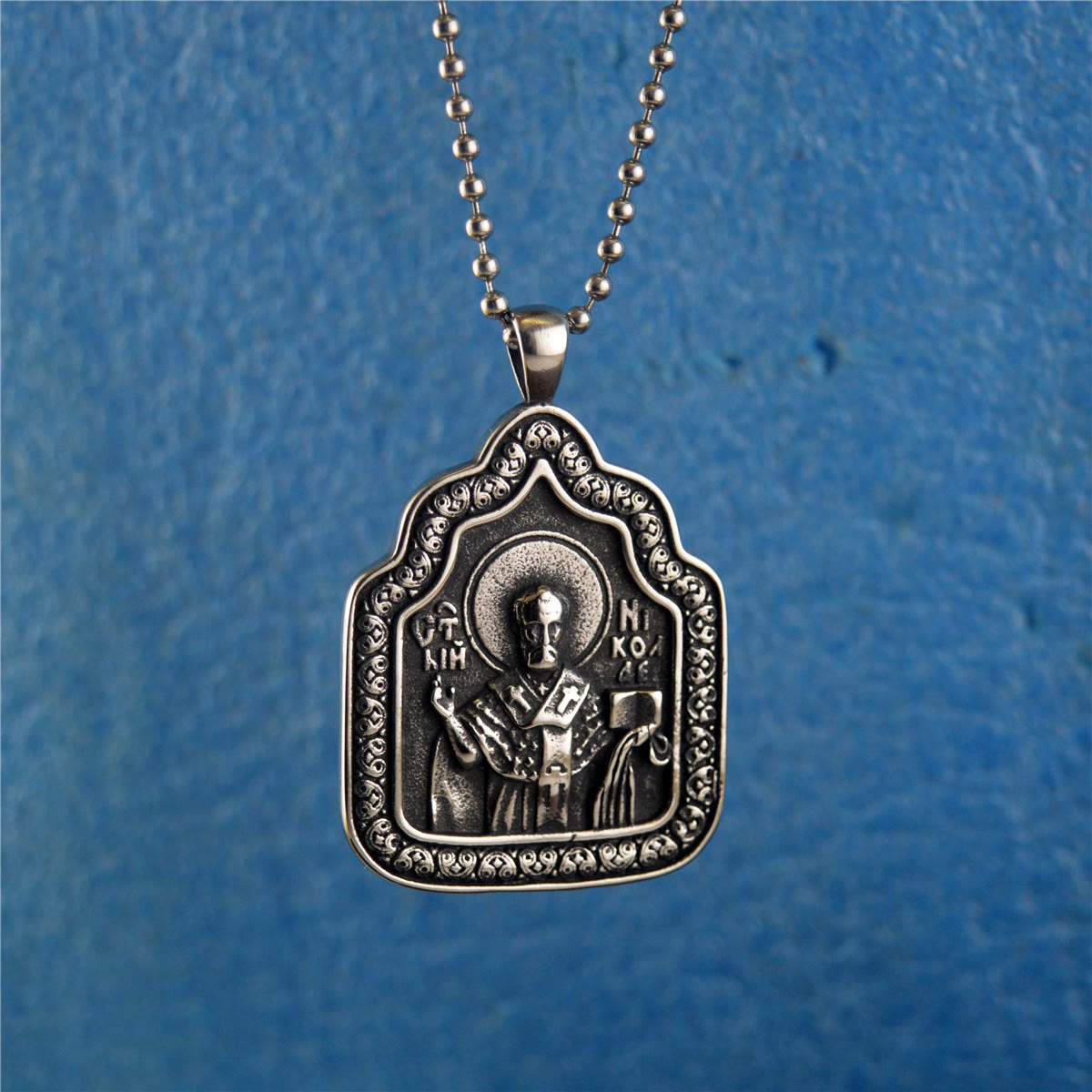 Christiandiscipleshop Father Blessing Charm Titanium Necklace