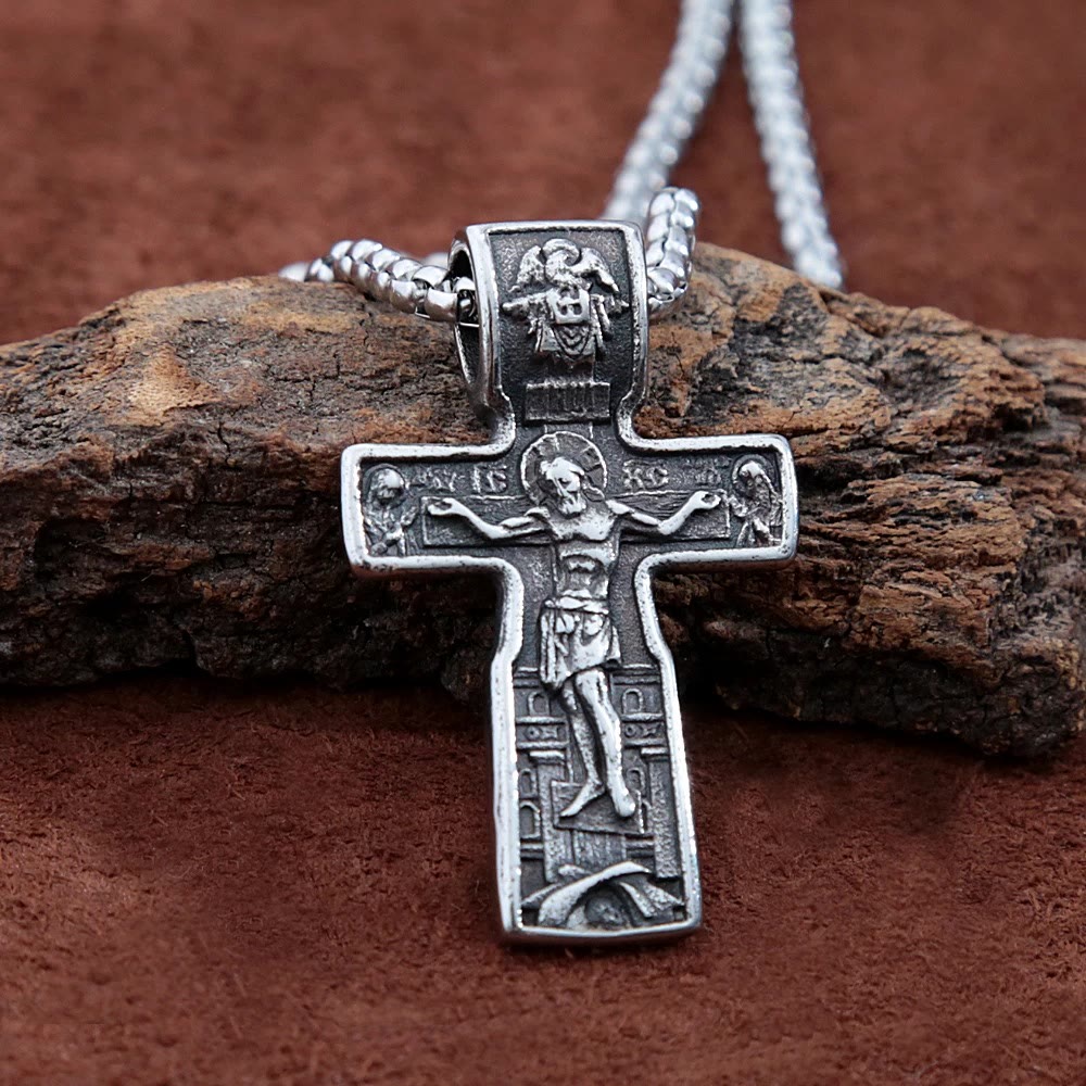 Christiandiscipleshop St Benedict Cross Jesus Orthodox Crucifix Pendant Necklace
