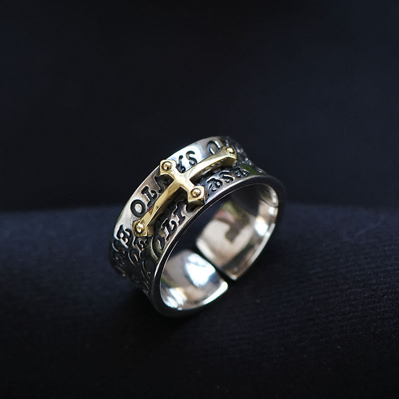 Christianartworkshop Adjustable Cross Ring Christianartworkshop Jewelry