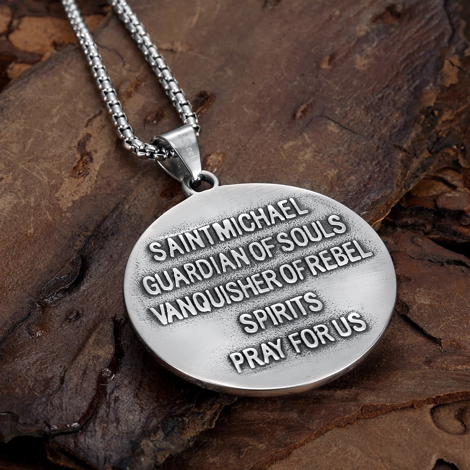 Christianartworkshop Classic Saint Michael the Archangel Religion Necklace