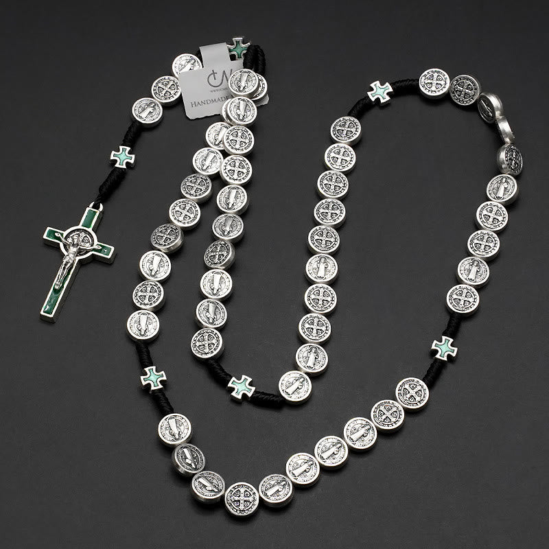 Christiandiscipleshop St. Benedict Rope a Decade Rosary for Exorcism/Praying (4 colors)