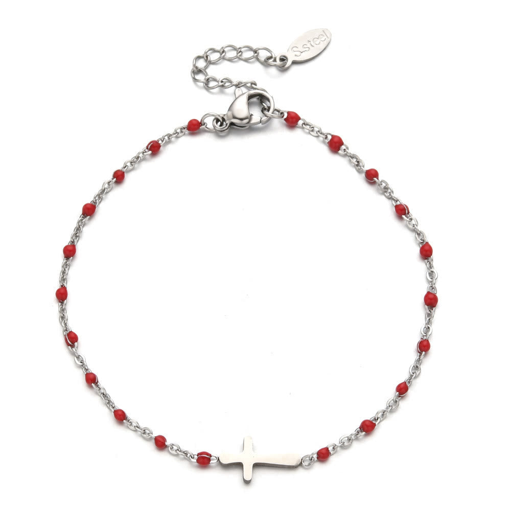 Christiandiscipleshop Delicate Minimalist Cross Bracelet