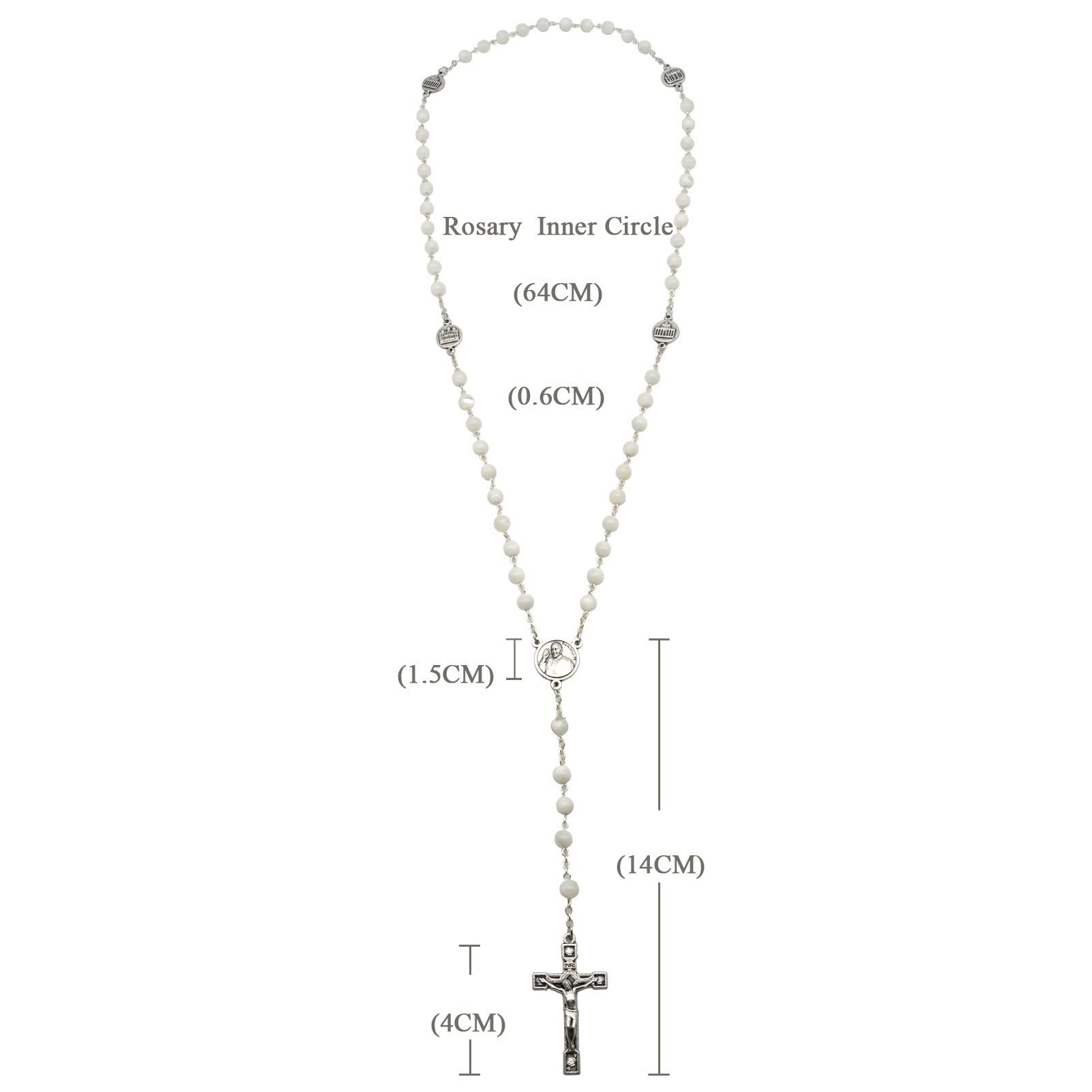 christiandiscipleshop The Four Temples Of Christ Mother-of-Pearl Rosary