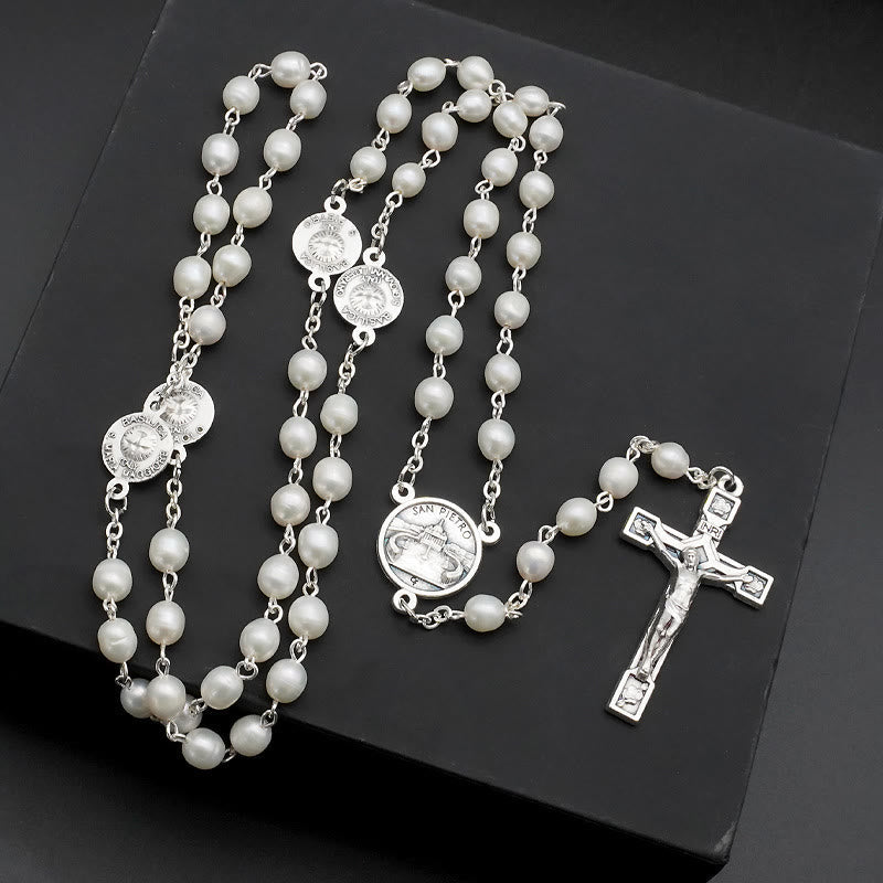 christiandiscipleshop The Four Temples Of Christ Mother-of-Pearl Rosary