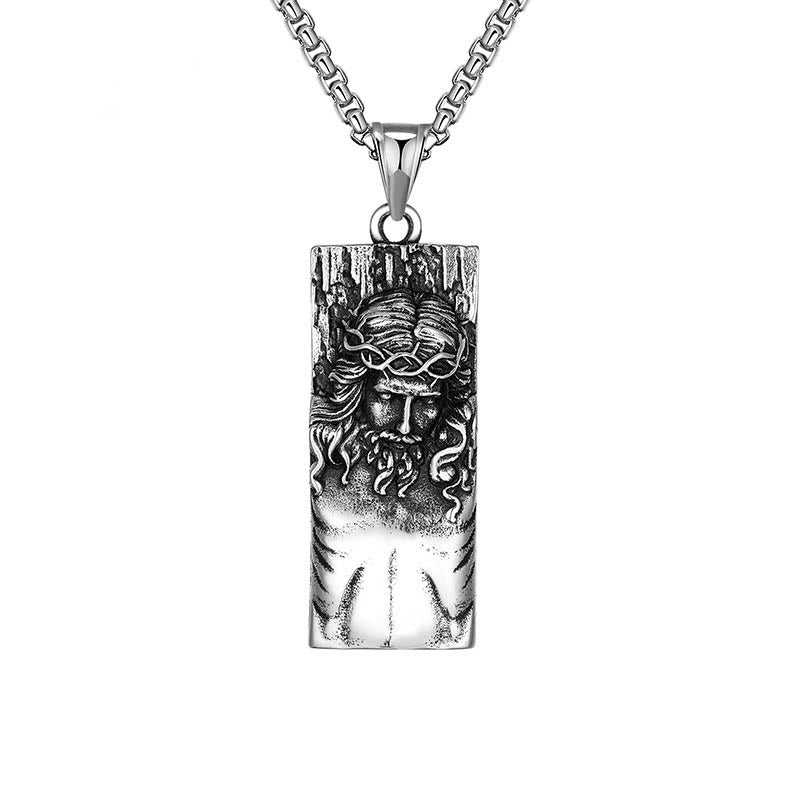 christiandiscipleshop Jesus Shield Amulet Religion Necklace