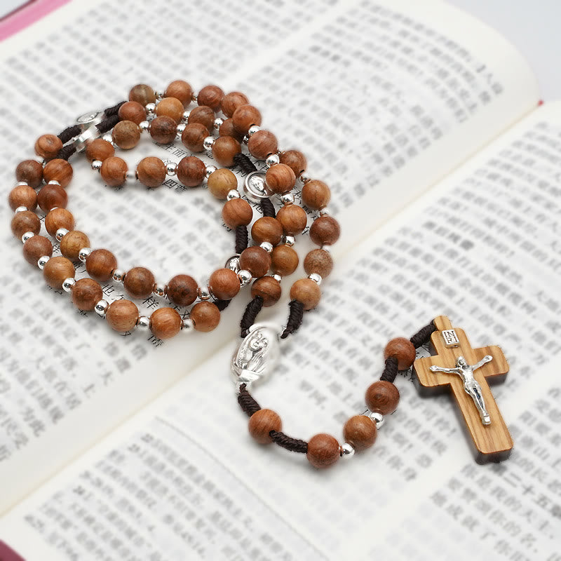 Christiandiscipleshop Evangelistic: Handmade Olive Wood Rosary of the Blessed Mother
