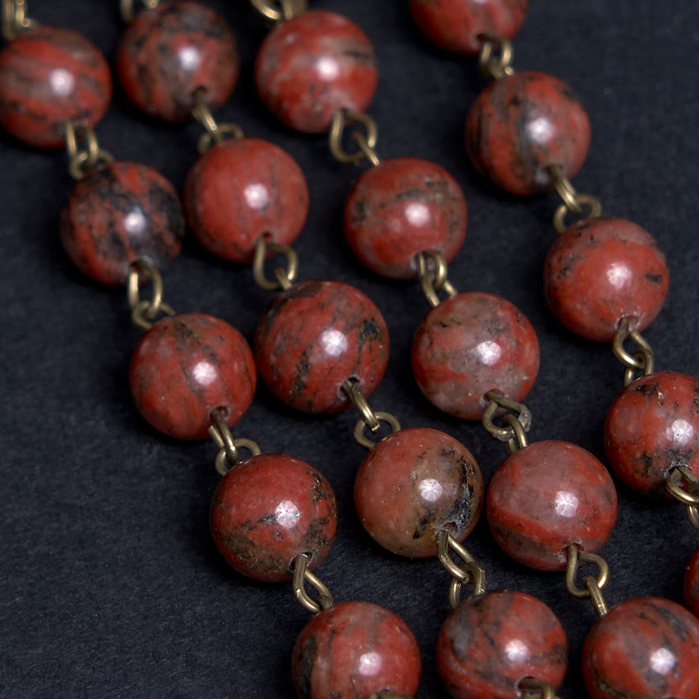 Christiandiscipleshop Our Lady Seven Sorrows Natural Sesame Stone Rosary