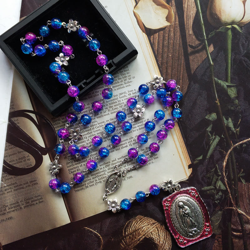 Our Lady of Guadalupe Pendant Seven Sorrow Rosary
