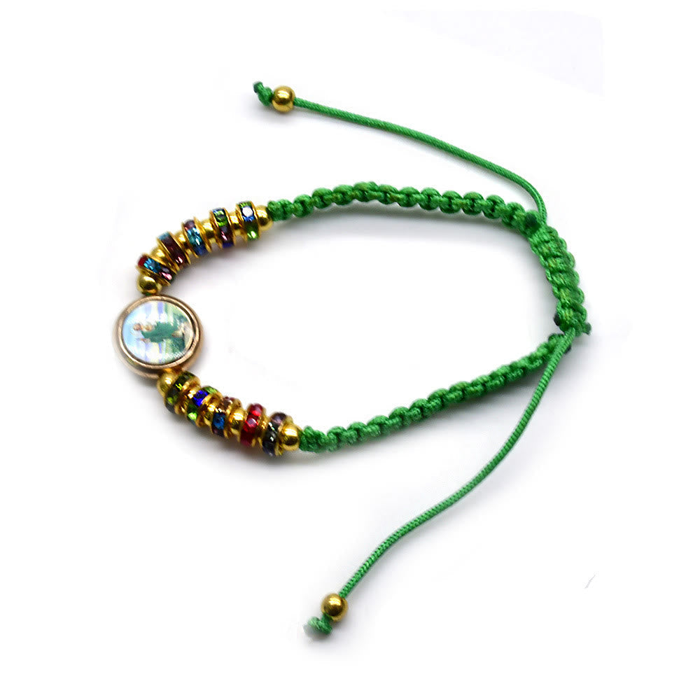 Christiandiscipleshop St. Jude Green String Adjustable Bracelet