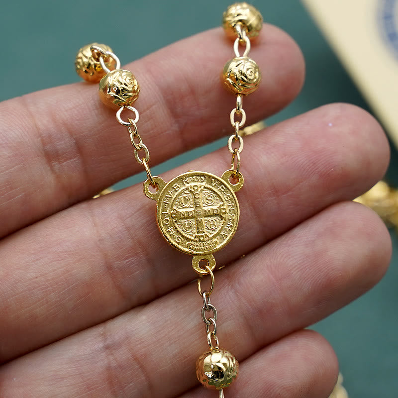 christiandiscipleshopSt. Benedict Golden Classic Rosary