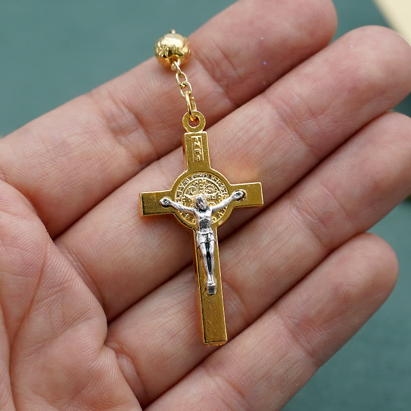 christiandiscipleshopSt. Benedict Golden Classic Rosary