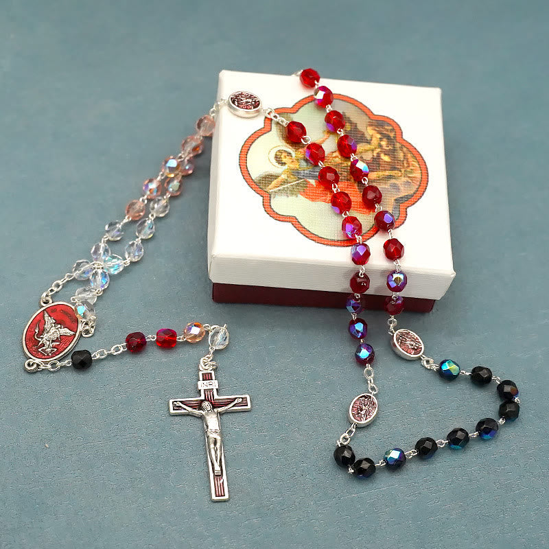 Christiandiscipleshop St. Michael the Archangel Crystal Blessing Rosary
