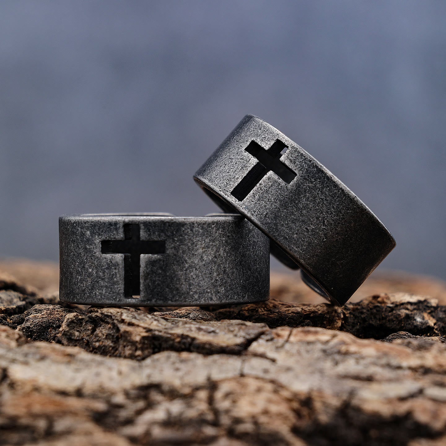 christiandiscipleshop Stainless Steel Antique Punk christiandiscipleshop Cross Ring