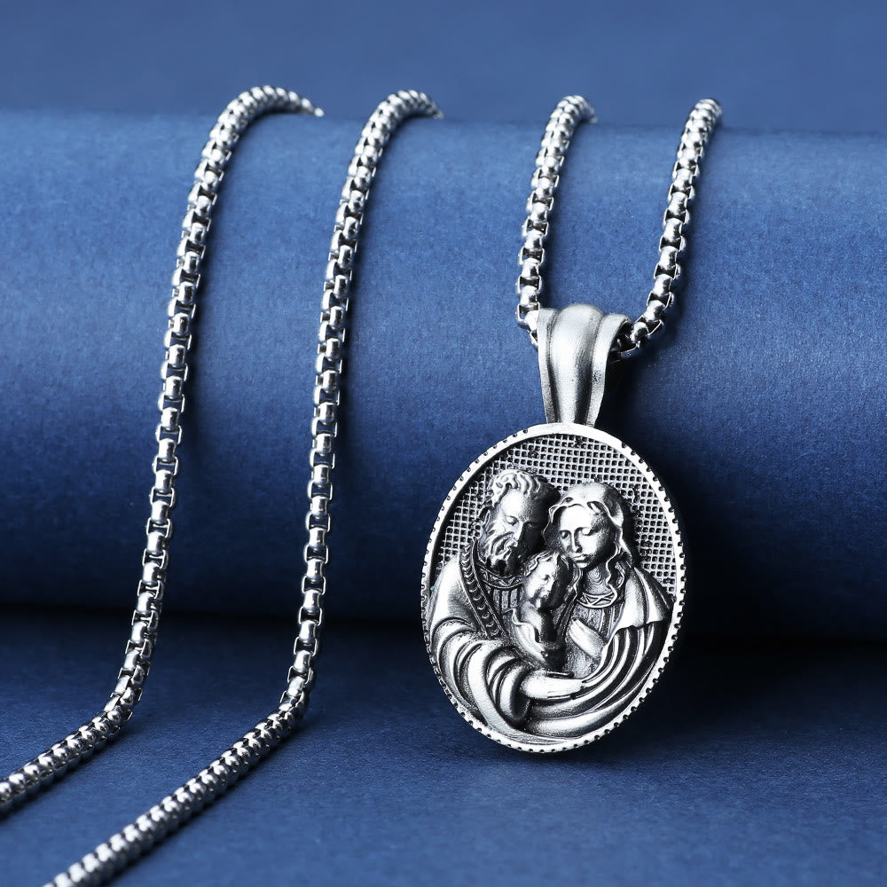 christiandiscipleshopthe The Holy Family Amulet Necklace