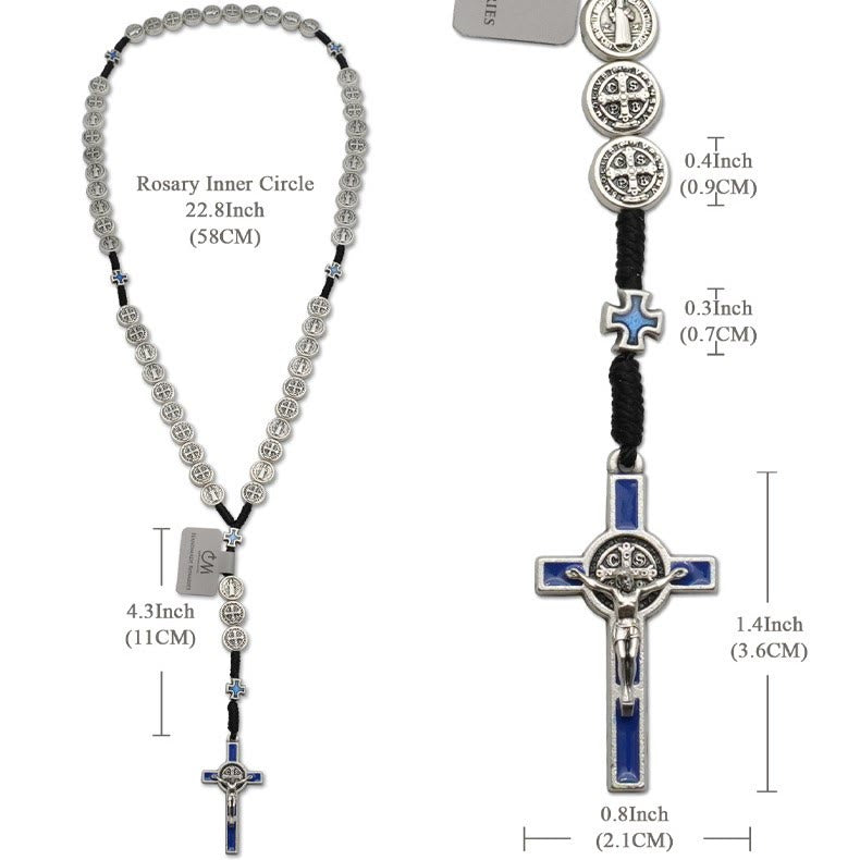 Christiandiscipleshop St. Benedict Rope a Decade Rosary for Exorcism/Praying (4 colors)