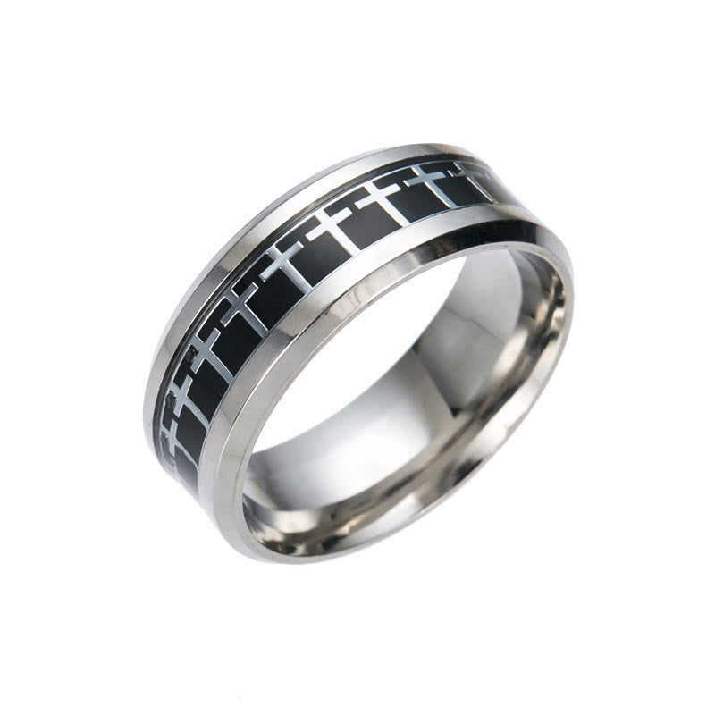 Christiandiscipleshop Shinny Jesus Cross Ring Religious Band Jewelry
