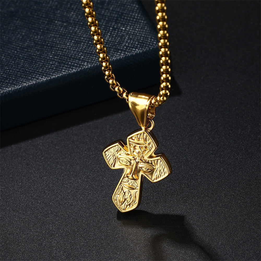 christiandiscipleshop Jesus Cross Silver Handmade Christian Pendant Necklace