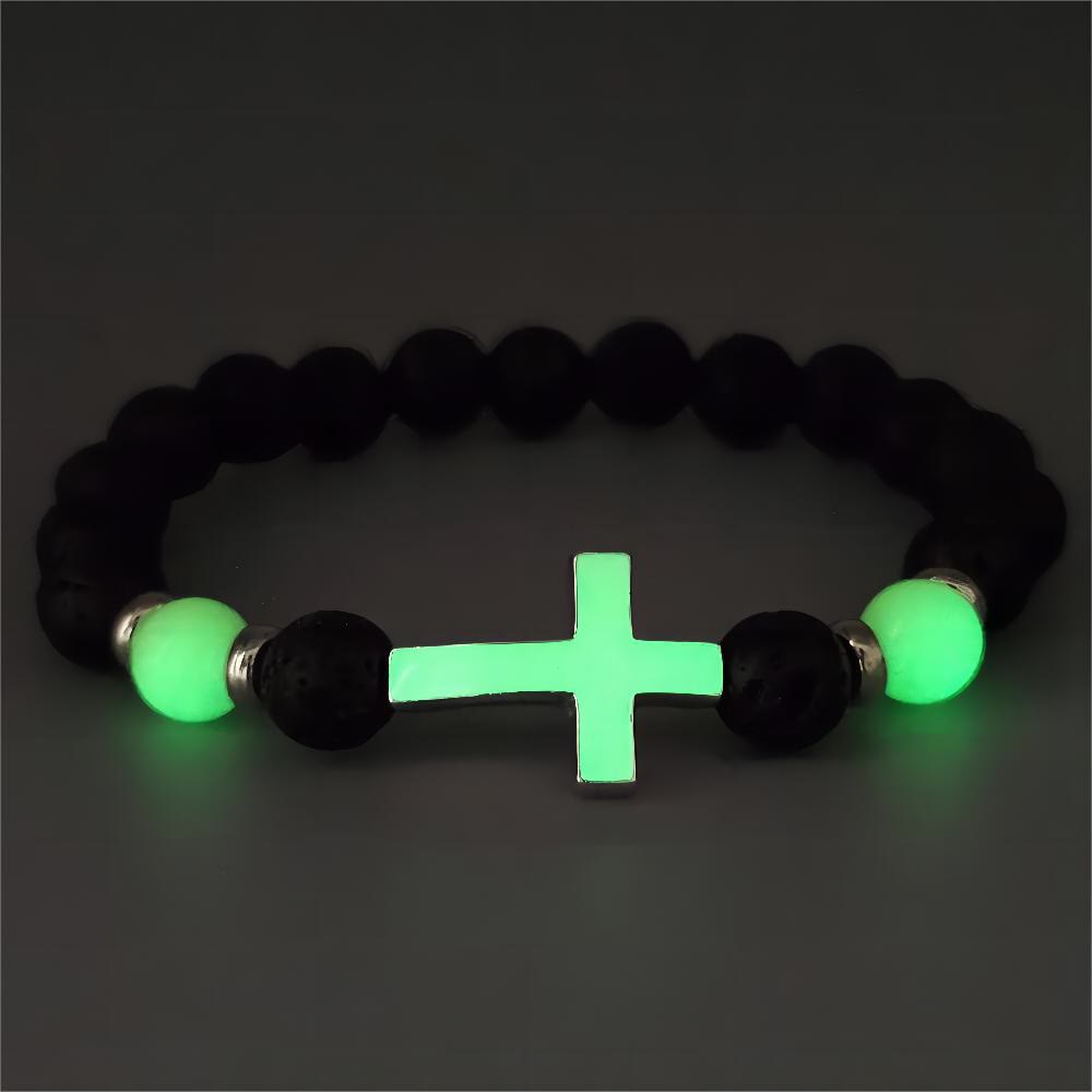 Christiandiscipleshop Glow in the Dark Cross Bracelet