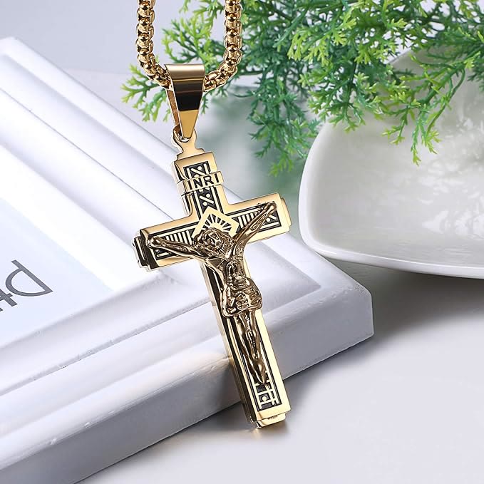 Christiandiscipleshop Crafted Jesus Christiandiscipleshop Crucifix Titanium Necklace