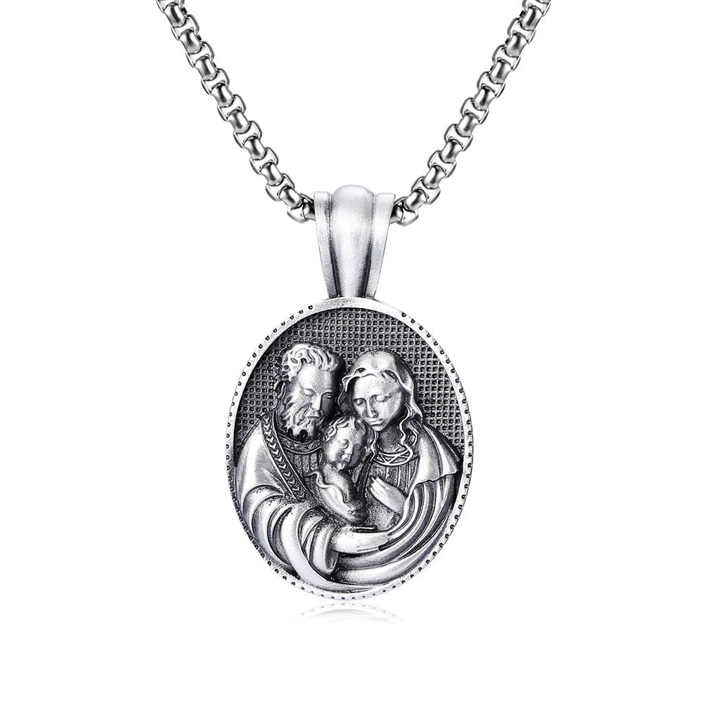christiandiscipleshopthe The Holy Family Amulet Necklace