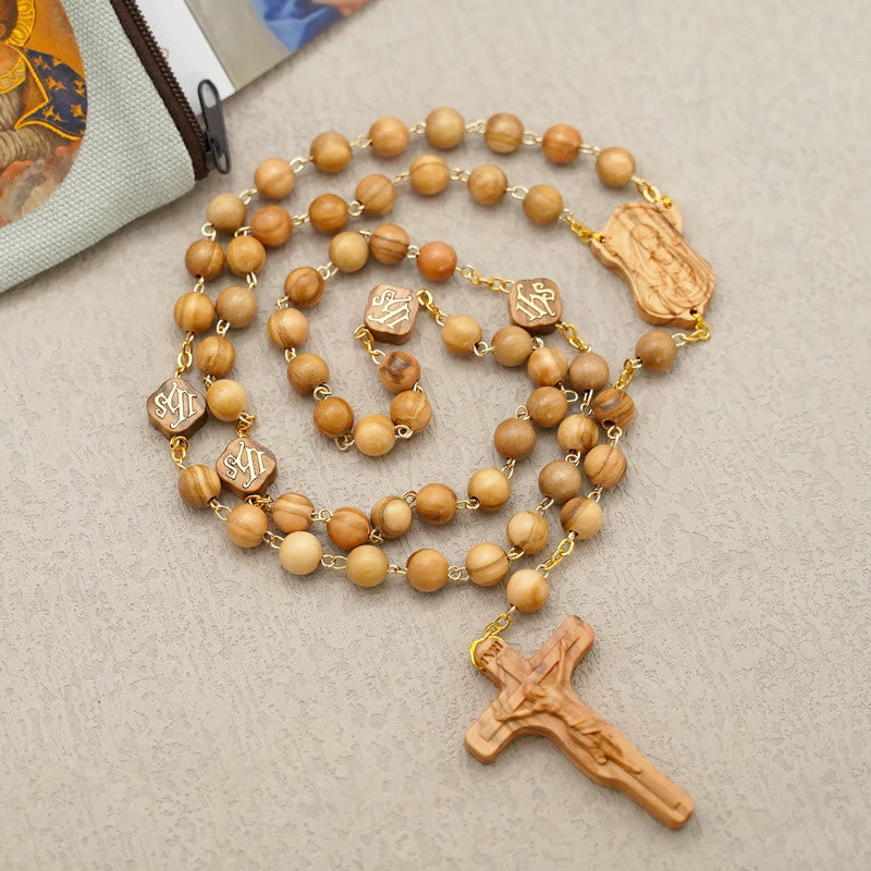 Christiandiscipleshop Quality Handmade Olive/Rosewood/Ebony Beads Prayer Rosary