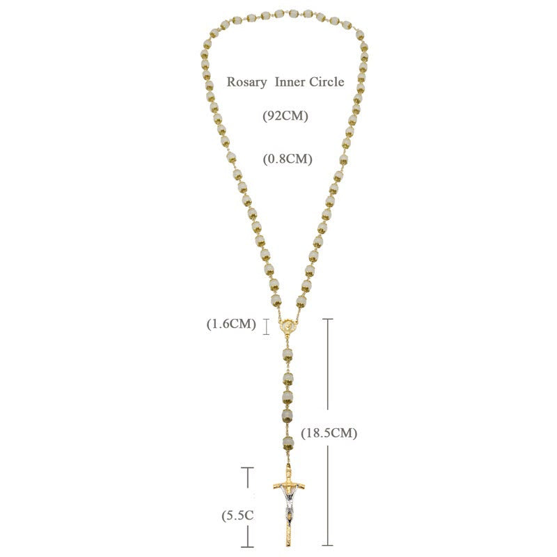 Christiandiscipleshop Faith & Charity: Natural White Chalcedony Catholic Rosary