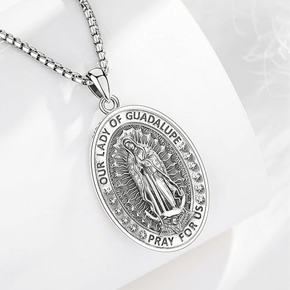 christiandiscipleshop Virgin Mary Religious Stainless Steel Pendant Necklace