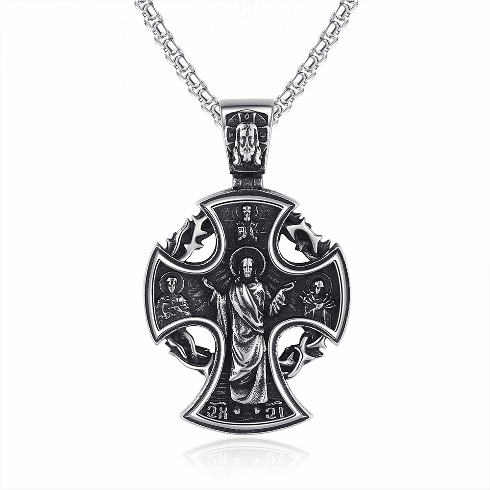 Christiandiscipleshop St. Benedict the Protector & St. Micheal the Archangel Necklace