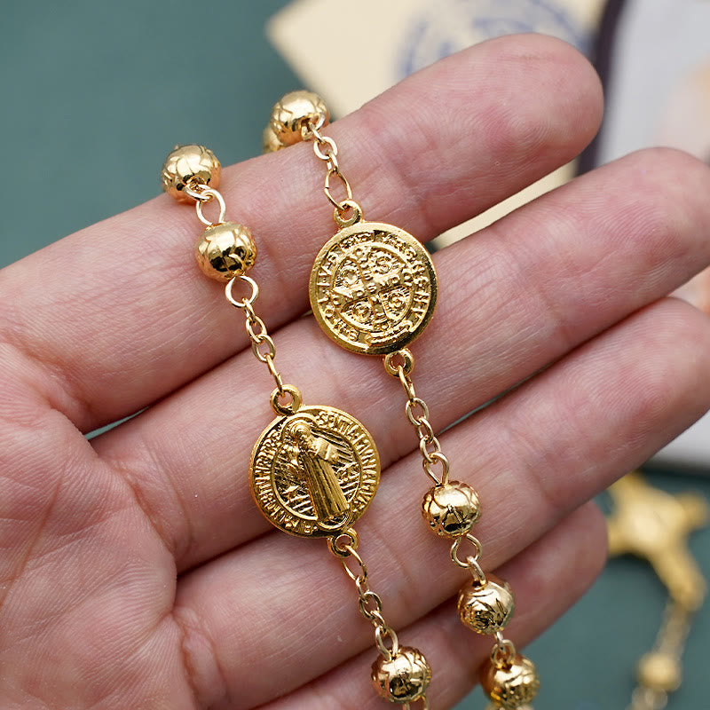 christiandiscipleshopSt. Benedict Golden Classic Rosary