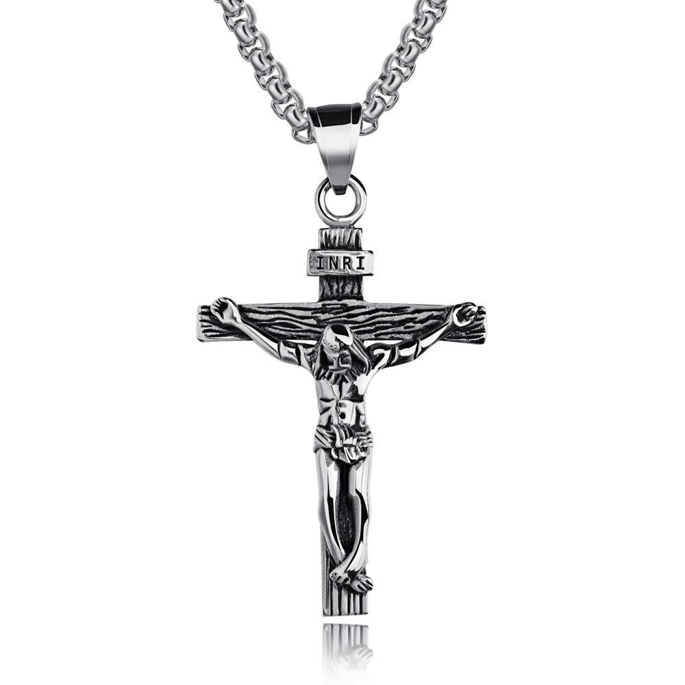 christiandiscipleshop Jewelry Crucifix Pendant Charm Necklace