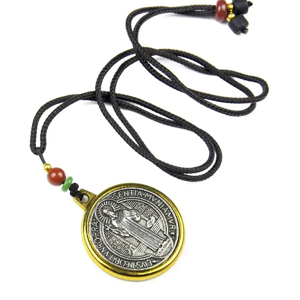 Christianartworkshop Classic St. Benedict Medallion Amulet Necklace