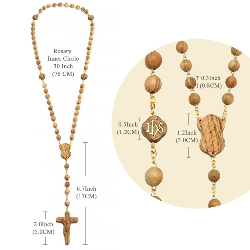 Christiandiscipleshop Quality Handmade Olive/Rosewood/Ebony Beads Prayer Rosary