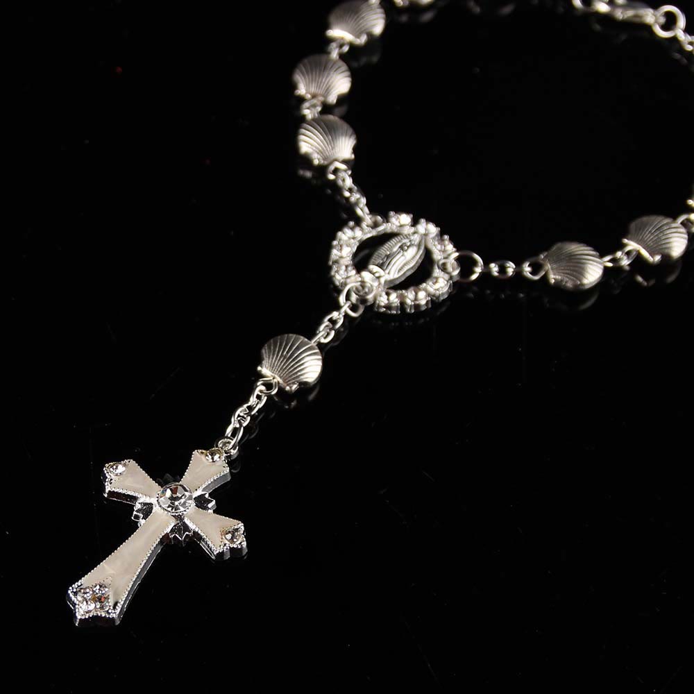 Shell Star Bead Bracelet Catholic Religious Rosary