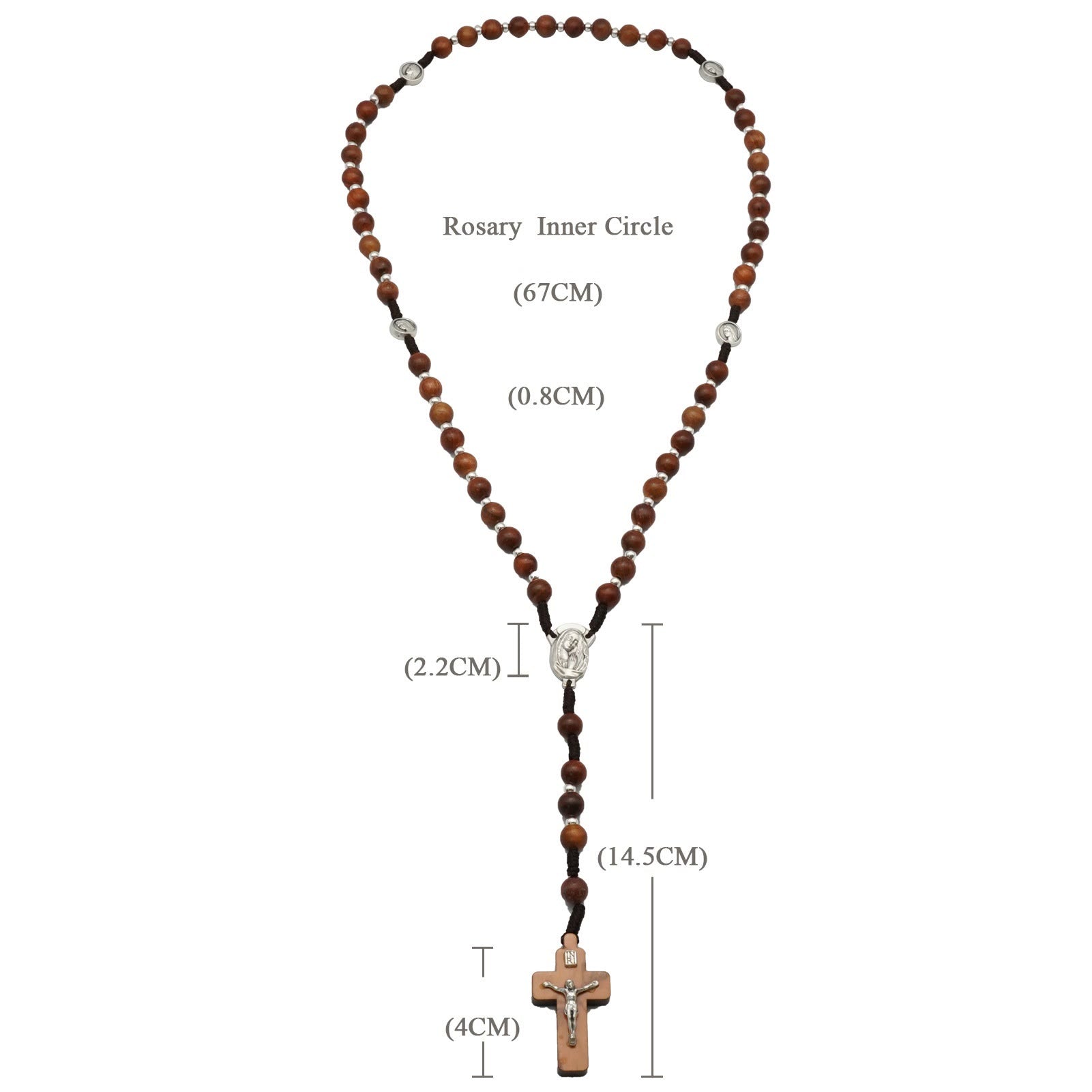Christiandiscipleshop Evangelistic: Handmade Olive Wood Rosary of the Blessed Mother