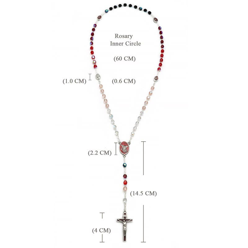 Christiandiscipleshop St. Michael the Archangel Crystal Blessing Rosary