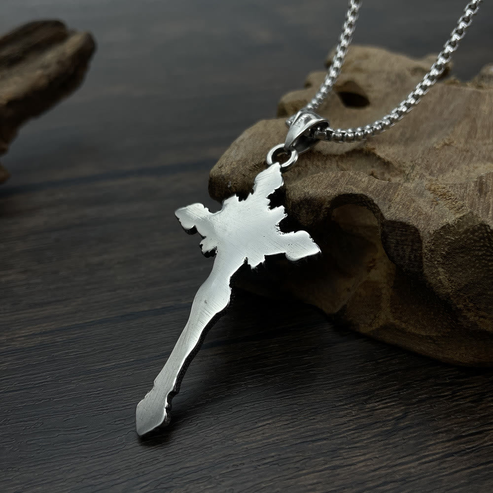 St. Benedict Symbol Crucifix Necklace