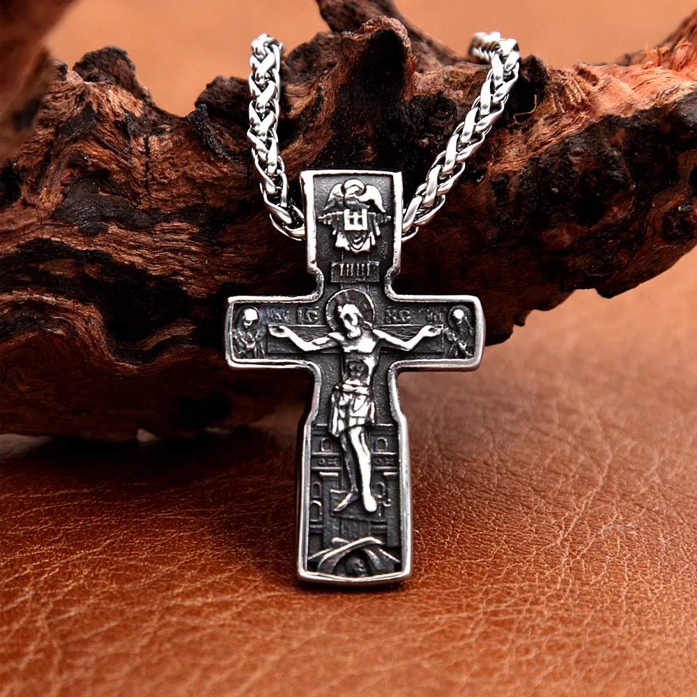 Christiandiscipleshop St Benedict Cross Jesus Orthodox Crucifix Pendant Necklace